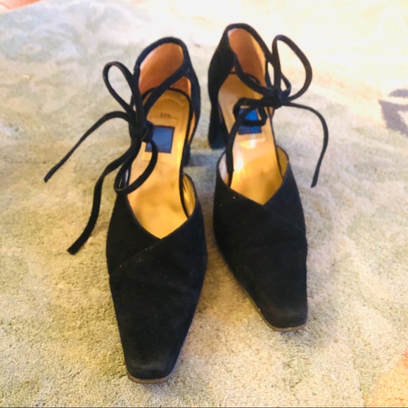 Lundi Blue (Anthropologie) suede heels!😍😍 - Picture 2 of 4